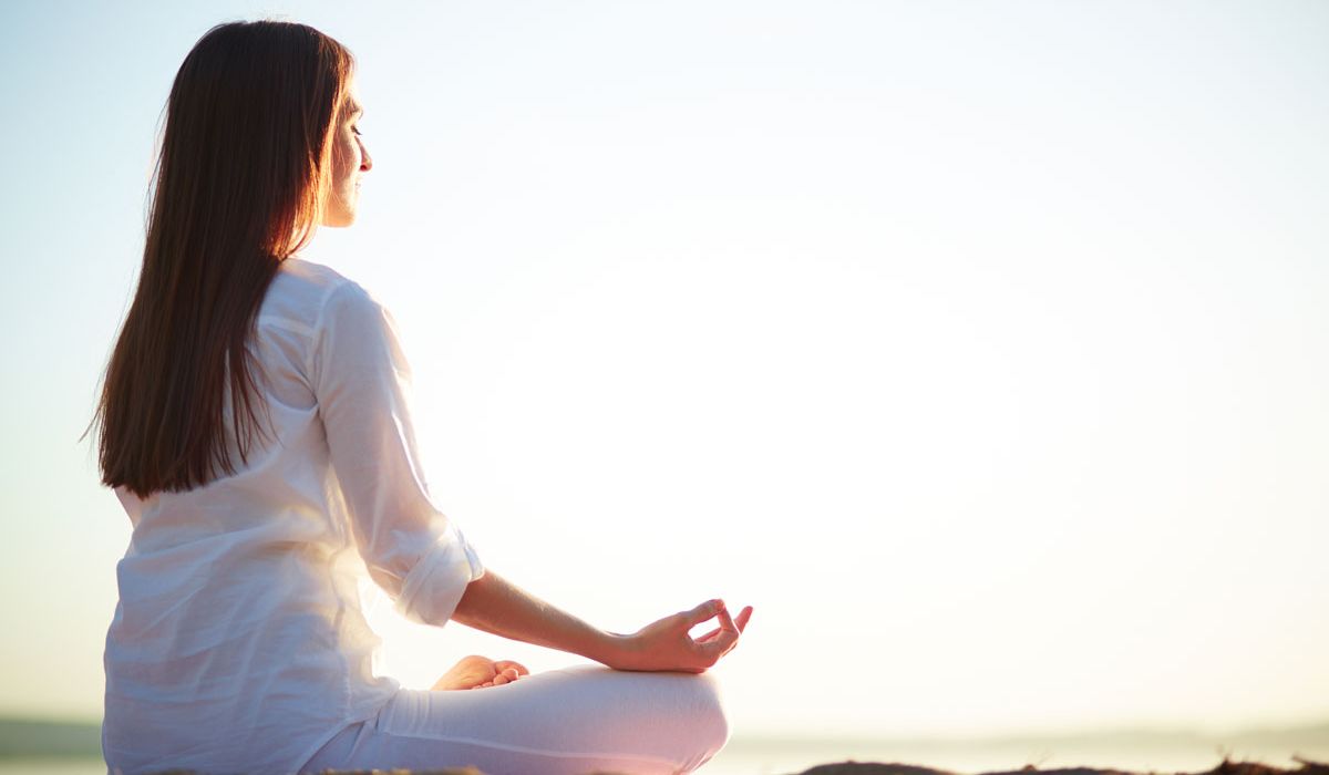 Woman meditating
